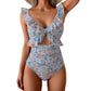 🏖️Summer Hot Sale 50% OFF🌊Women’s Tummy-Control One-Piece Swimsuit🩱Flattering V-Neck🩱Ruched Slimming Design🌸Elegant Ruffle & Chic Cut-Out 💕
