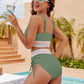 🔥LAST DAY SPECIAL PRICE: ￡11.99!!💥-👙2026 High Waisted Tummy Control Color Block Bikini Sets