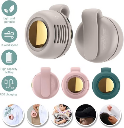 🎁Summer Big Sale-50% OFF⏳Small Whirlwind Clip Waist Neck Fan💦
