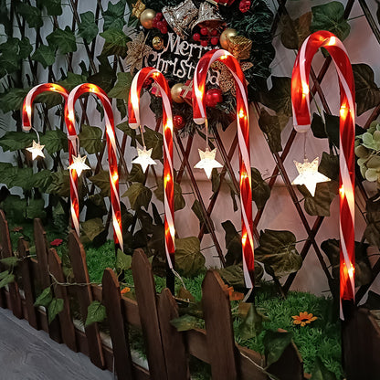 🔥Last day 50% off - 8Pcs Solar Christmas Candy Cane Lights