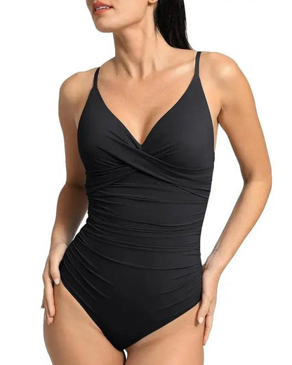 💖2025 New Type 49% OFF👙Ruched Cross-Front Sculpting One-Piece Swimsuit