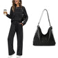 💓LAST DAY 60% OFF💓Women's Crew Neck Top & Drawstring Pants Set