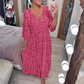 🔥LAST DAY SALE 50% OFF💖Bohemian casual print V-neck waist wrap long dress🌸
