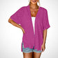 Summer Hot Sale 50％ OFF🔥2025 New Stylish Flowy Short Sleeve Cardigan