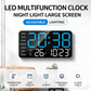 📢📢49% OFF!! ⏰Multifunctional decorative LED digital wall clock， the limitless digital clock for the modern Norwegian home