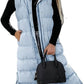 🍂Autumn Sale 60% OFF - Women's Long Puffer Vest | Quilted Hood & Button Closure ❄️Cozy & Chic, Perfect for Layering