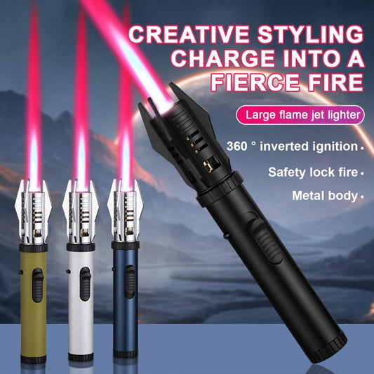 🔥Last Day Promotion 49%OFF🔥Metal Large Fire Windproof Pink Flame Lighter