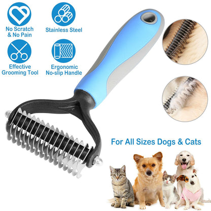 🐾  Last Day Special Price £6.99 !  🏆 Professional Deshedding Tool For Dogs And Cats – Gentle On Skin, Efficient Grooming & Comfortable Grip Design ✂️🔥