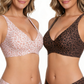 🌟🎉Final 12 Hours - Only ￡11.99!!🌸💕Jelly Wireless Womens Comfortable Wireless Bras Push Up Bralettes Seamless Tshirts Bras Deep V Everyday Bras