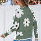 💃LAST DAY 50% OFF✨🍂Women's Floral Pattern Scallop Trim Sweater