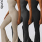 ✨New Style Lowest Price💥Women's Solid Backless  Halter Neck Sports Tummy Control Jumpsuit