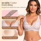 🌟🎉Final 12 Hours - Only ￡11.99!!🌸💕Jelly Wireless Womens Comfortable Wireless Bras Push Up Bralettes Seamless Tshirts Bras Deep V Everyday Bras