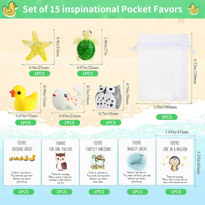 Last Day 49% OFF🎁50 Sets Employee Appreciation Gifts – Funny Resin Animals with Thank You Cards (150 pcs)