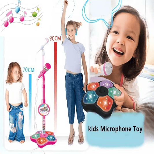 🎁Christmas Sale - 50% OFF🎤 Microphone Toy, Karaoke Machine Toy with Light💥