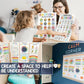 🎁Last Day 50% OFF🔥12 Calming Corner Classroom Posters - Feelings Wheel Chart & Emotions Poster For Kids