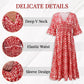 🔥LAST DAY SALE 50% OFF💖Bohemian casual print V-neck waist wrap long dress🌸