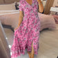 💃Hot Sale - 48% OFF🔥 Floral print v-neck dress🌺