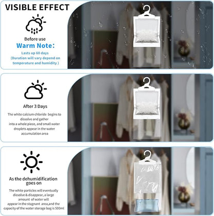 🔥 LSAT DAY SALE 50% OFF!!🔥 Interior Hanging Wardrobe Reusable Dehumidifiers