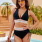 🔥LAST DAY SPECIAL PRICE: ￡11.99!!💥-👙2026 High Waisted Tummy Control Color Block Bikini Sets
