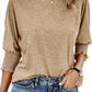 🔥Hot Sale 50% OFF🏆Women's Fashion 3/4 Sleeve Crewneck Basic Business T-Shirts