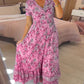 💃Hot Sale - 48% OFF🔥 Floral print v-neck dress🌺