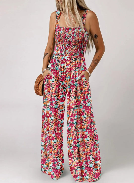 🏖️🏖️Hot Sale 50% OFF🌼Women’s Casual Print Sleeveless Overalls Jumpsuits