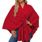 🍂Autumn Hot Sale💕Elegant Solid Color Cape Shawl