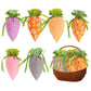 🔥Only ￡8.99!!!🌸60K+ SOLD🐰Easter Carrot Goodie Bags 🥕 Reusable Fabric Drawstring