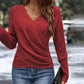 🔥Christmas Sale 50% OFF🔥Women's Elegant Casual V-Neck Knit Top