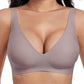 🌟🎉Final 12 Hours - Only ￡11.99!!🌸💕Jelly Wireless Womens Comfortable Wireless Bras Push Up Bralettes Seamless Tshirts Bras Deep V Everyday Bras