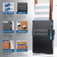 🔥✨Wallet for Men - With Pop Up Aluminum Case Money Clip Slim Leather Slots Credit Card Holder RFID Blocking Bifold Minimalist Wallet