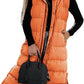 🍂Autumn Sale 60% OFF - Women's Long Puffer Vest | Quilted Hood & Button Closure ❄️Cozy & Chic, Perfect for Layering