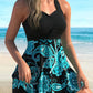 🚨FLASH SAEL 60% OFF!!✨Women's Plants Print V Neck Swimdress & Tankini Set