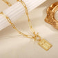 ✨Hot Sale💎Cross Pendant Paperclip Chain Necklace 14K Gold Silver Plated Waterproof HypoallergenicCross Pendant Paperclip Chain Necklace 14K Gold Silver Plated Waterproof Hypoallergenic