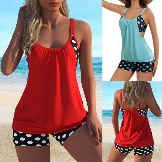 🏖️ Hot Summer - 50% OFF👙Women's Polka Dot Two Piece Swimsuit