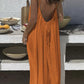 💃💃LAST DAY SAEL 50% OFF!!✨Women's Solid Color Backless Cami Dress💕