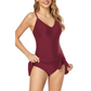 🩱Vacation Sale 50% OFF👙Women's Tummy Control Slim Fit Plus Size One Piece Swimsuit