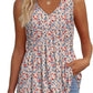 🌞HOT SALE 49% OFF👚Women's Print Flowy Sleeveless V Neck Peplum Tank Tops