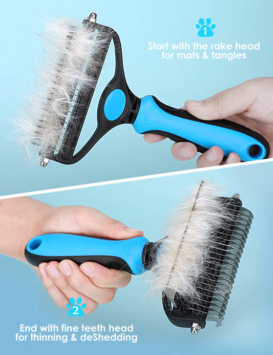 🐾  Last Day Special Price £6.99 !  🏆 Professional Deshedding Tool For Dogs And Cats – Gentle On Skin, Efficient Grooming & Comfortable Grip Design ✂️🔥