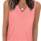 🌸LIMITED PRICE:￡12.99!!✨Women's Sleeveless V-Neck Slimming Loose Fit Casual Tank Top