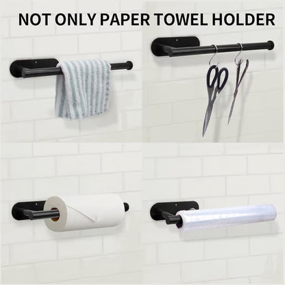 🔥Last Day Sale 50% Off🧻Drill-Free Stainless Steel Paper Towel Holder– Declutter Your Kitchen Counter in Seconds