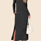 🆕 2026 New Trend 50% OFF💃50K+ SOLD!!!🌸Women's Loose Split Long Sleeve T-Shirt Dress | Effortless Daily Chic ✨
