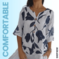 🎉HOT SALE 49% OFF💐Women's Printed Linen V-Neck Loose Top