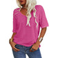 💖✨This Week's Special Price ￡12.99🌸Women's Solid Color V-Neck T-shirt [On Sale & Quick Ship!]