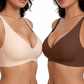 🌟🎉Final 12 Hours - Only ￡11.99!!🌸💕Jelly Wireless Womens Comfortable Wireless Bras Push Up Bralettes Seamless Tshirts Bras Deep V Everyday Bras