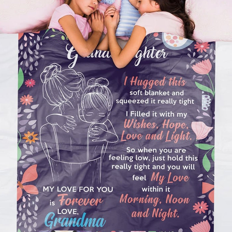 🎁Christmas's Sale 49% OFF🎁Granddaughter's Gift-Sweet Words Blanket