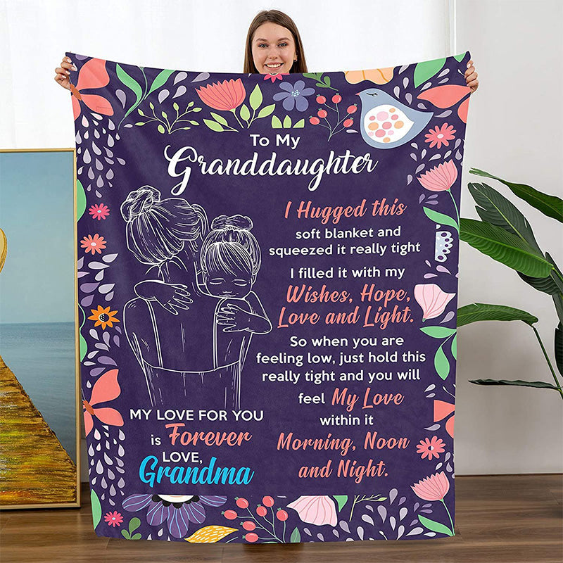 🎁Christmas's Sale 49% OFF🎁Granddaughter's Gift-Sweet Words Blanket-2