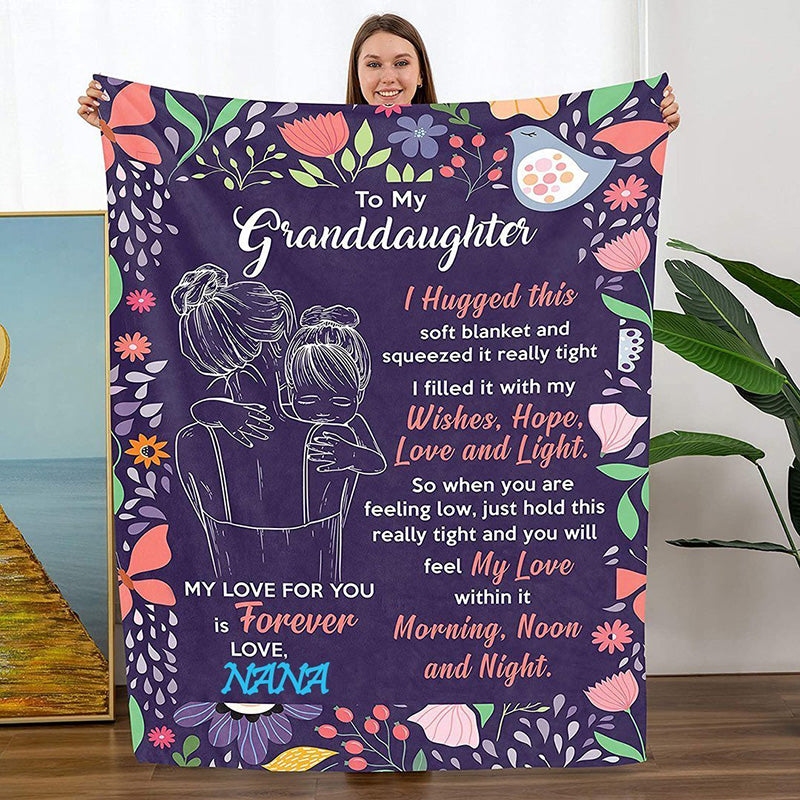 🎁Christmas's Sale 49% OFF🎁Granddaughter's Gift-Sweet Words Blanket-4