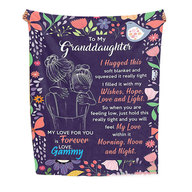 🎁Christmas's Sale 49% OFF🎁Granddaughter's Gift-Sweet Words Blanket-5