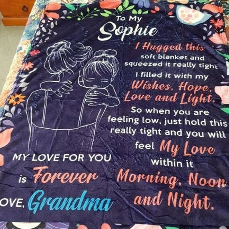 🎁Christmas's Sale 49% OFF🎁Granddaughter's Gift-Sweet Words Blanket-7